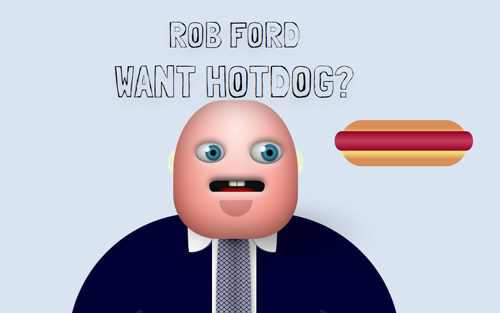 Rob Ford want hot dog